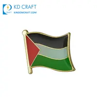 Palestine Flag Pin Lapel Badge, Palestinian Flag Bulk Pins, Enamel