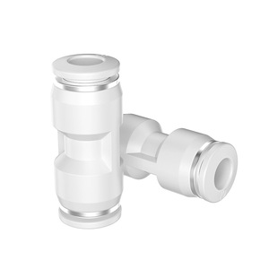 Conector Neumático de Conexión Rápida Dde Dade Pneumatics, Blanco, de Poliuretano, 4, 6, 8, 10, 12, 14 mm, Acoplador Recto de Plástico - Product Image 2