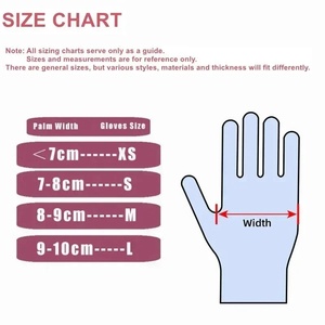 使い捨て可能な粉末フリーブルーピンクブラックニトリル安全手袋サンプル検査用手袋 - Product Image 5