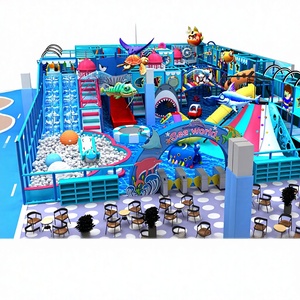 Parc d'attractions intérieur à thème monde marin à prix abordable pour enfants avec piscine à balles et toboggans - Product Image 1