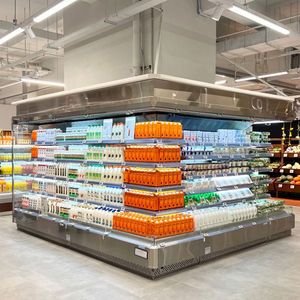 Réfrigérateur vertical multi-étagères GENERALFUSHI pour l'affichage des légumes et des fruits en supermarché avec technologie de circulation d'air optimale - Product Image 4