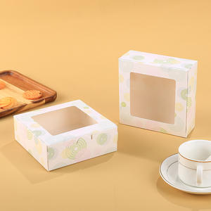 Boîtes à Cupcakes Transparentes Personnalisées Boîte Cadeau Dessert Premium Boîtes d'Emballage Biodégradables Windows pour Cupcake <span class=keywords><strong>Cookies</strong></span> - Product Image 4