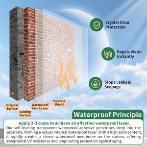 Revestimiento Impermeable Transparente para Concreto, Sellador Transparente a Base de Agua, Polímero Acrílico, Fuerte Adhesión para Protección Multiusos - Product Image 6