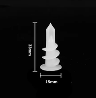 Cheville auto-perceuse en plastique blanc pour cloison sèche, 13 mm, triple expansion, amovible, haute capacité de charge