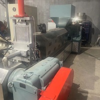 Granulateur de film plastique à refroidissement par eau à double vis 110 kW 380 V/220 V pour PE, PP, PVC, LDPE, HDPE, recyclage de sacs plastiques usagés