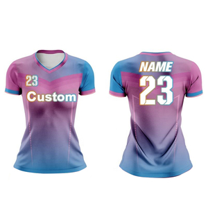 Professional Made Adult Unisex Soccer Jersey Printed Customized Colors Logo Breathable Quick Dry V-neck Half Sleeve Team High - Product Image 1