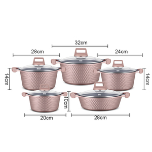Juego de Ollas RAF Antiadherentes para Cocina, Varios Tamaños, Compatible con Inducción, Gas y Vitrocerámica, R.80006 RAF 20 - Product Image 5