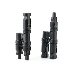 Hoge Kwaliteit 1500V 50a Mannelijke En Vrouwelijke Stekker En Stopcontact Zonnepaneel T Tak 1 Tot 2 Type Ip67 Waterdichte Connector