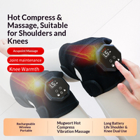 Elektrisches Knie-Massagegerät mit Wärme und Vibration für die Heimtherapie des Kniegelenks, Aufladbarer und Beheizbarer Knieschutz