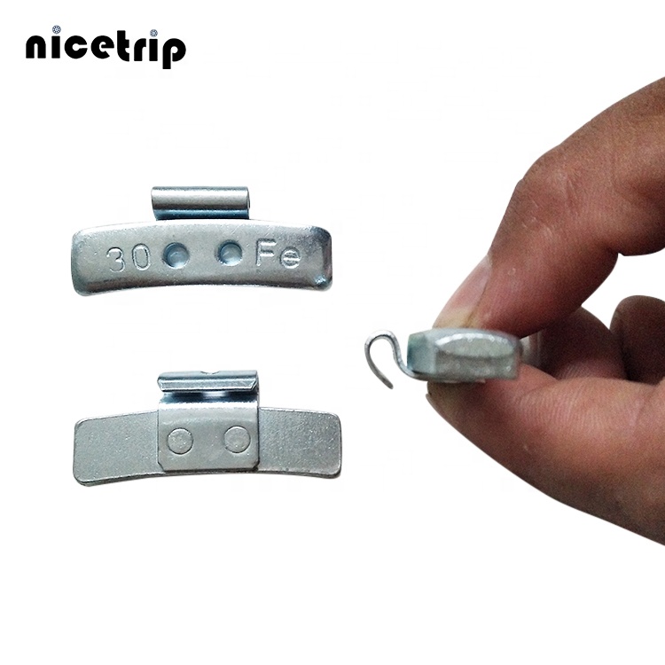 La roue de la voiture en acier et alliage utilise des poids d'équilibrage à clip sur la roue 5-60g/équilibre dynamique/poids d'équilibre de la voiture