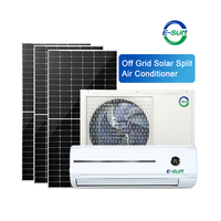 Esun 24v appareils ménagers 9000btu climatiseur solaire 25gw hybride onduleur cycle inverse climatiseur pour la maison