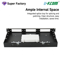 Panneau de brassage fibre optique amovible 1U 24 ports, 19 pouces, pour montage en rack, SC LC FC ODF, boîtier terminal en acier laminé à froid, prix usine