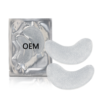 Fabrication de masques pour les yeux en gel de printemps avec logo personnalisé, vitamine C, réparation éclatante, réduction des cernes, patch scintillant