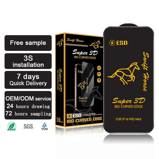 HD Anti-Static ESd Tempered Glass Screen Protector Wholesale for Tecno Camon 16 16S 17 19 Neo 20 Pro Premier 30 5G Mobile Phones