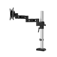 Soporte de Escritorio para Monitor LCD de Aleación de Aluminio D13G, Compatible con Pantallas de 15 a 27 Pulgadas, VESA 75/100 mm, Inclinación de 15°, Giro de 180°