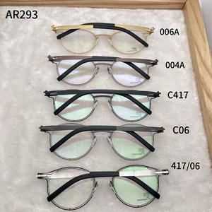 نظارات طبية بتصميم <span class=keywords><strong>IC</strong></span> Style طراز <span class=keywords><strong>BERLIN</strong></span> AR293، إطار نظارات مزدوج بنمط هندسي عتيق للجنسين، مناسبة لقصر النظر - Product Image 3