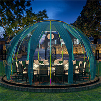 Dôme de jardin transparent personnalisé en polycarbonate pour hôtel, maison de jardin, bâtiment extérieur
