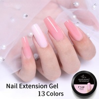Kit de gel UV Ellis Nail 15 ml certifié MSDS avec couverture rose clair pour la pose d'ongles français, usage en salon et DIY
