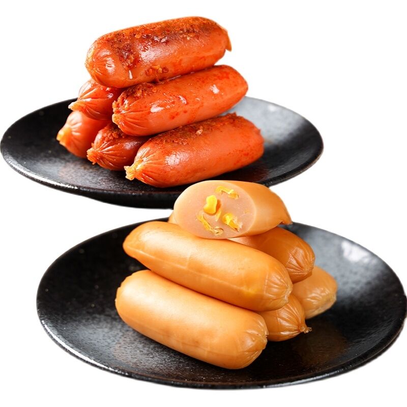 Anpassbare Farben Frisches Datum Gute Qualität Hühner wurst Snack Wurst