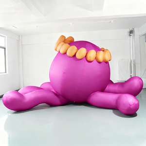 Logo gonflable personnalisé, dessin animé, calmar, pieuvre, vie marine, décoration pour aquarium, centre commercial, affichage esthétique commercial - Product Image 5