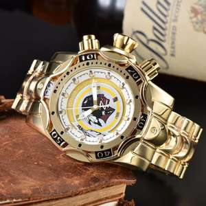 ファッションフットボールクラブクォーツ時計ステンレス鋼ストラップNFLスポーツ旅行使用メンズクォーツ時計 - Product Image 6