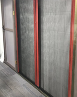 Moustiquaire pliante en aluminium, profil sans piste, moustiquaire de porte, moustiquaire de porte plissée, maille de mouche