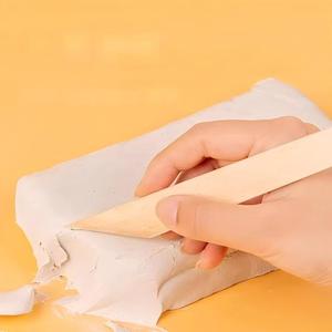 ดินปั้นแห้งเร็ว <span class=keywords><strong>JOVI</strong></span> ไม่ต้องอบ ชุดงานฝีมือ DIY สีขาวธรรมชาติ สำหรับเด็ก ปั้นขึ้นรูป พร้อมเคลือบเงา ขายส่ง - Product Image 6
