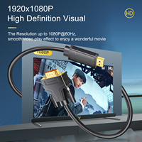 Cable HDMI a VGA de Alta Calidad Mindpure, Chapado en Oro, 1080P, 1m 2m 3m 5m 10 pies, Cable de Audio Macho a Macho de 3 Metros para PS4, Switch, Xbox