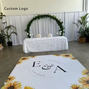 Autocollant personnalisé rectangulaire pour piste de danse de mariage - PVC imperméable OEM, pour événements sportifs et courses/parades - Product Image 1