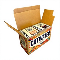 Boîte en carton ondulé écologique réutilisable avec logo personnalisé imprimé pour l'expédition e-commerce de bières et boissons énergisantes, couleur personnalisée