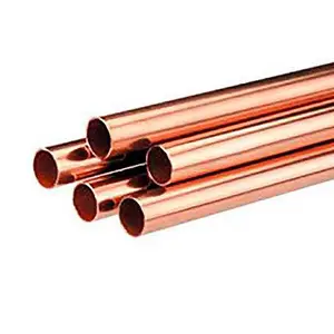 Gas copper supplier c11000 pipe coil copper pipe air conditioning insulated copper tubes hollow brass tube thin wall bronze tube