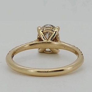 ラボグロウンダイヤモンドリング 18K 14K 10K ソリッドゴールド IGI認証 CVD HPHT VVS 婚約指輪 結婚指輪 女性用 男性用 ダイヤモンドアクセント付き - Product Image 3