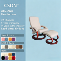 Sillón de Masaje Reclinable Eléctrico de Alta Calidad con Estructura Metálica y Tapicería Moderna, Respaldo Abierto, Reposabrazos Acolchados, Patas de Madera y Control Remoto