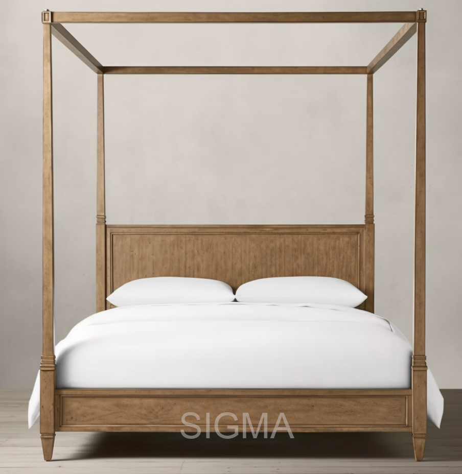 high quality modern home furniture hotel bed American style wood bed bedroom