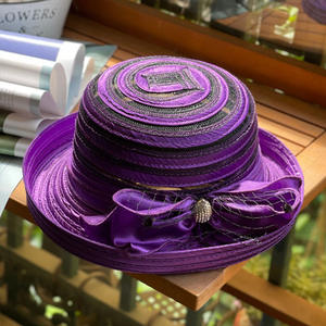 Mode <span class=keywords><strong>chic</strong></span> femmes satin rouge église chapeau chapeaux formels Kentucky Derby robe Fascinator Floral Tea Party chapeau de mariage - Product Image 6