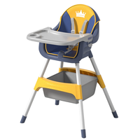 Vente en gros rehausseur 3 en 1 portable chaise haute convertible en plastique siège d'alimentation pour nouveau-né moderne pour hôtel, salle à manger, cuisine
