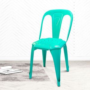 เก้าอี้บาร์บาร์โลหะ4ขาแบบสั้นสำหรับใช้กลางแจ้ง - Product Image 3