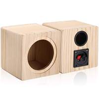 Mini enceinte DJ en bois, boîtier vide pour haut-parleur large bande, connecteur pour haut-parleur, boîte de rangement en bois