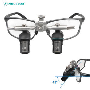 4X 5X <span class=keywords><strong>6X</strong></span> <span class=keywords><strong>Dental</strong></span> 48 ° Ergo Loupes Zoom lenti di ingrandimento chirurgico a distanza di lavoro regolabili strumenti di ingrandimento odontoiatria - Product Image 1