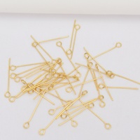 Aiguilles en acier inoxydable épingles à oeil résultats épingles à tête d'oeil pour la fabrication de bijoux à la main bricolage artisanat accessoires