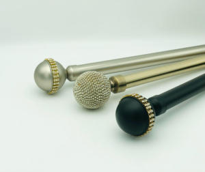 <span class=keywords><strong>Tringle</strong></span> de fenêtre unique en métal <span class=keywords><strong>extensible</strong></span> en or Offre Spéciale pour rideaux avec embouts de torsion <span class=keywords><strong>tringle</strong></span> à <span class=keywords><strong>rideau</strong></span> en fer réglable - Product Image 3