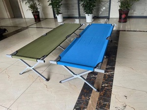 Lit de camping pliant extérieur en aluminium léger en acier 600D Oxford de haute qualité pour la plage et le soleil avec un grand confort - Product Image 2