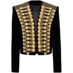 Áo khoác vest nam kiểu Tây thêu nhung cao cấp, may theo yêu cầu, chất liệu dây thừng vàng, thể hiện đạo đức trung thực. - Product Image 1