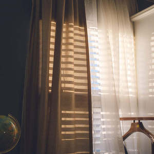 Tende in Chiffon Voile Bianco Semitrasparente di Buona Qualità, Super Morbide e Lisce, Tende da Finestra 52*96 Pollici - Product Image 3