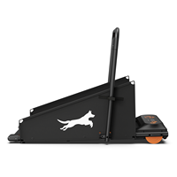 Tapis roulant pour chien antidérapant à quatre couches, zone de course 360x910mm, capacité 100kg, moteur silencieux, roues pivotantes, machine d'exercice pour animaux de compagnie