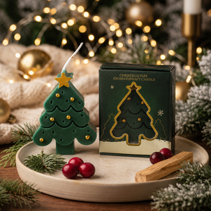 Bougie parfumée <span class=keywords><strong>pour</strong></span> arbre de Noël dans un emballage cadeau élégant, <span class=keywords><strong>d</strong></span>écoration saisonnière <span class=keywords><strong>pour</strong></span> la maison, <span class=keywords><strong>pour</strong></span> les fêtes de Noël, cadeau de Noël - Product Image 1