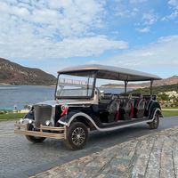 Voiture vintage rétro électrique classique personnalisée, voiture de réception d'hôtel de luxe, voiture de réception VIP de club de golf équipée d'un moteur de 7,5 kW