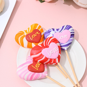 Sucettes en forme de cœur pour les fêtes de mariage, les cadeaux d'anniversaire et les événements de la Saint-Valentin - Product Image 2