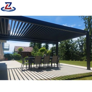 Chất lượng cao được xây dựng trong đồng bằng điện ngoài trời Windproof Con lăn Rèm Trọng lượng nhẹ xách tay hiện đại vải tùy chỉnh màu sắc và kích thước - Product Image 4