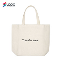 Factory <strong>Best</strong> <strong>Selling</strong> Sublimation Blanks Textile <strong>Large</strong> <strong>Capacity</strong> Linen Reusable Trolley Shopping <strong>Bag</strong>